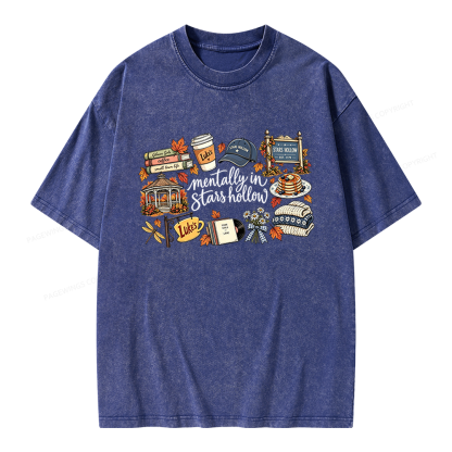 Pagewings Stars Hollow Unisex Washed T-shirt
