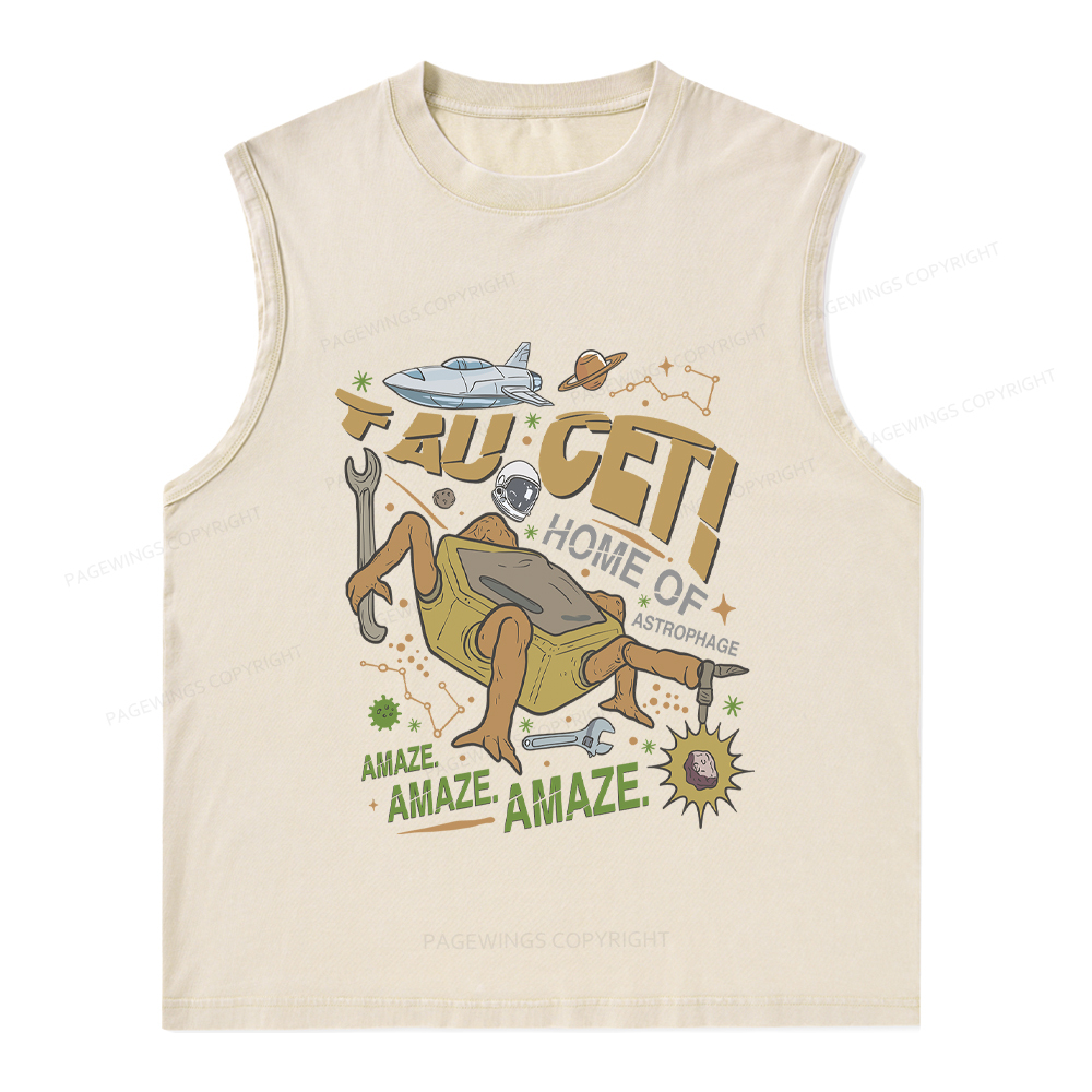 Pagewings Rocky Bookish Unisex Washed Tank Top