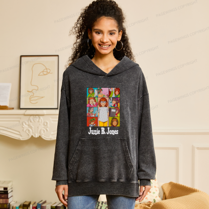 Pagewings Junie B Jones Unisex Washed Hoodie