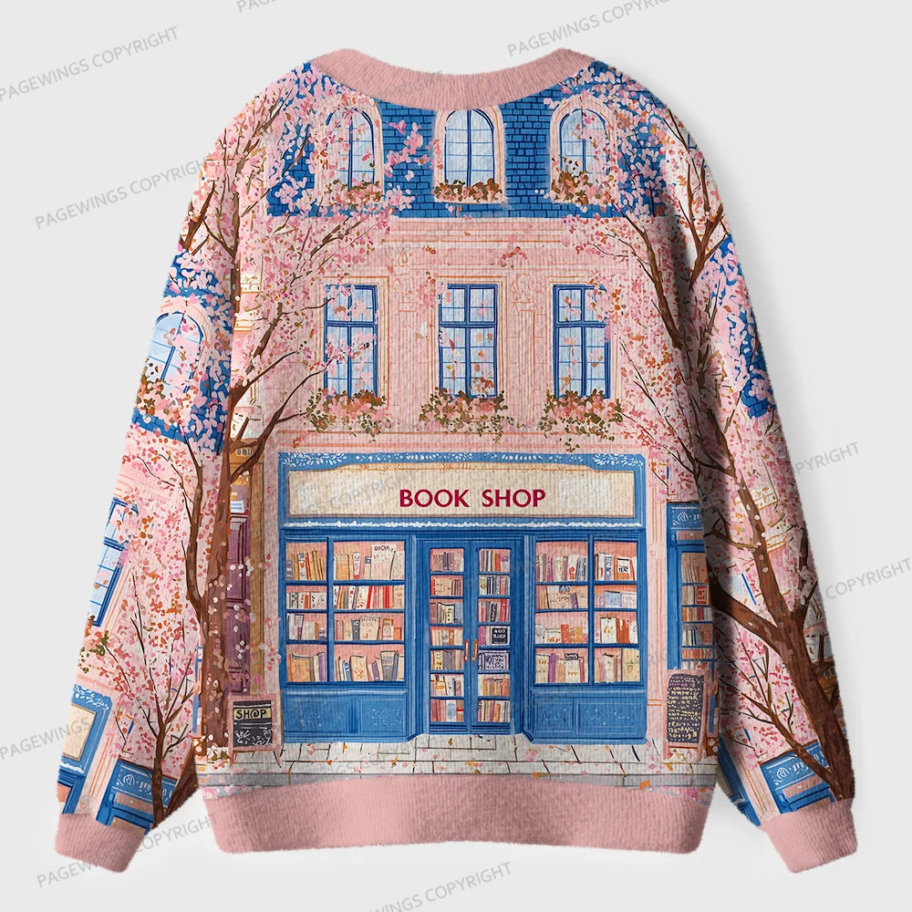 Pagewings Book Shop Unisex Ugly Cardigan Sweaters
