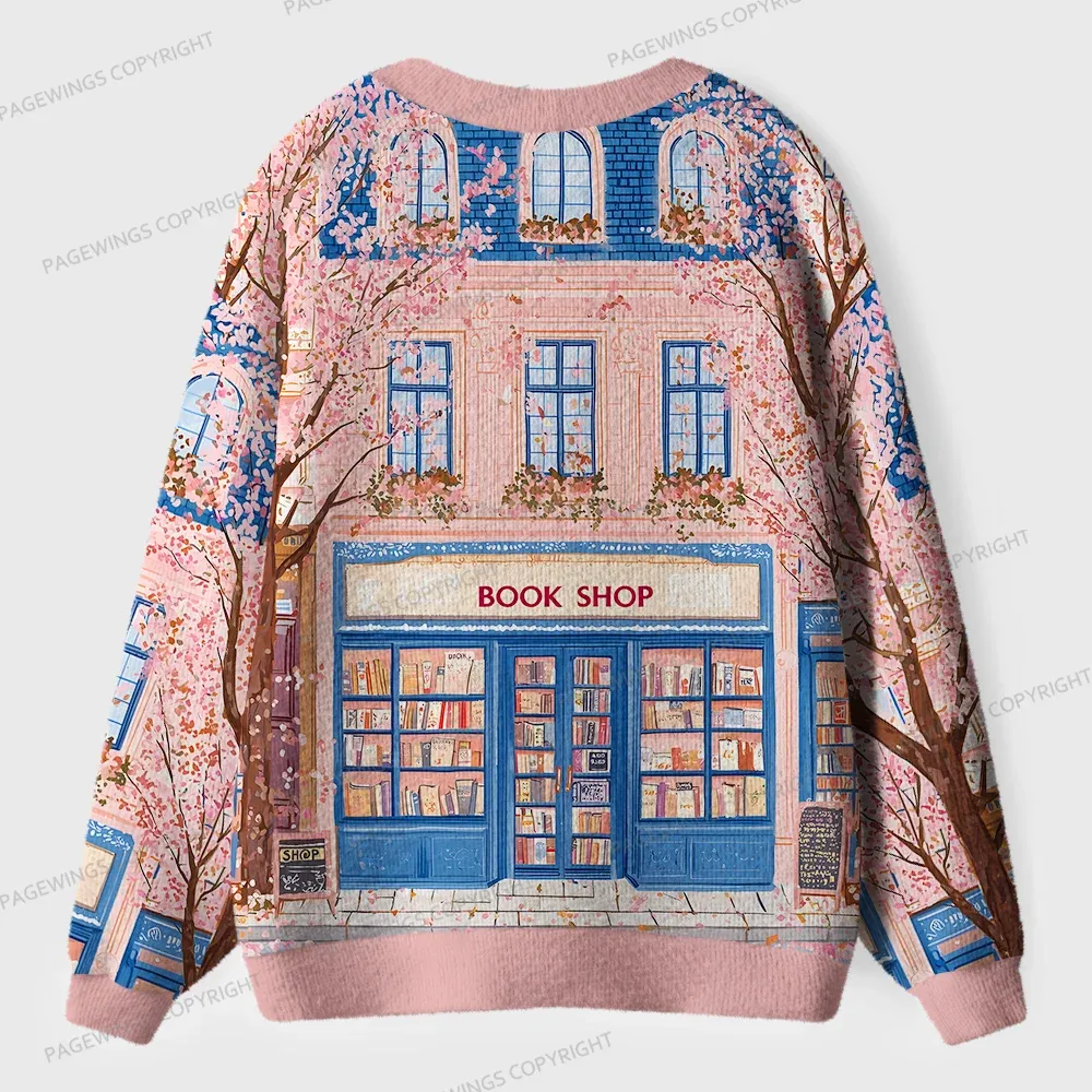 Pagewings Book Shop Unisex Ugly Cardigan Sweaters