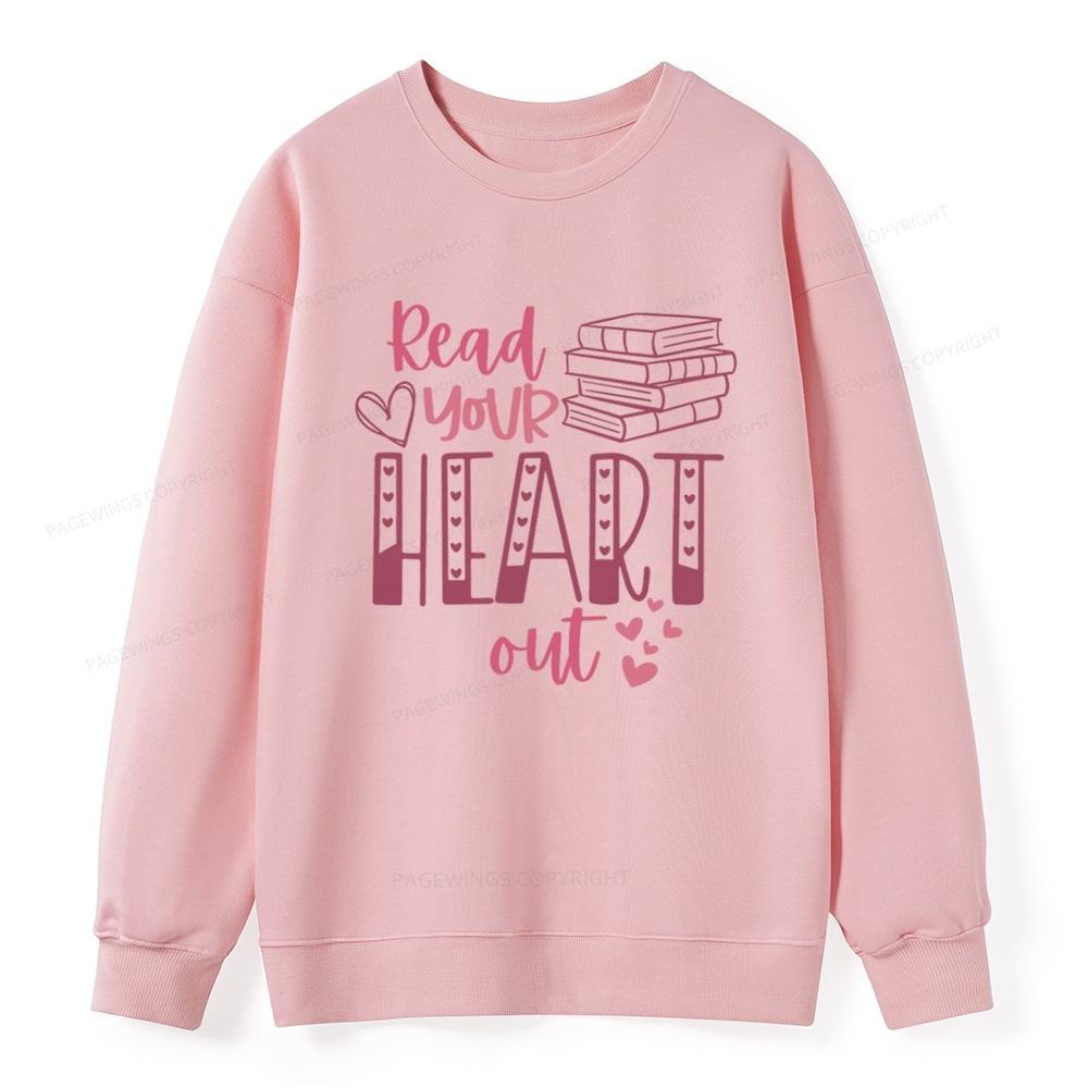 Pagewings Valentine Sweatshirt Read Your Heart Unisex Classic Sweatshirt