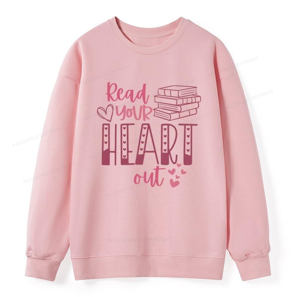 Pagewings Valentine Sweatshirt Read Your Heart Unisex Classic Sweatshirt