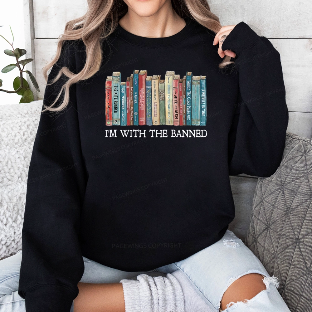 Pagewings I'm With The Banned Unisex Classic Sweatshirt