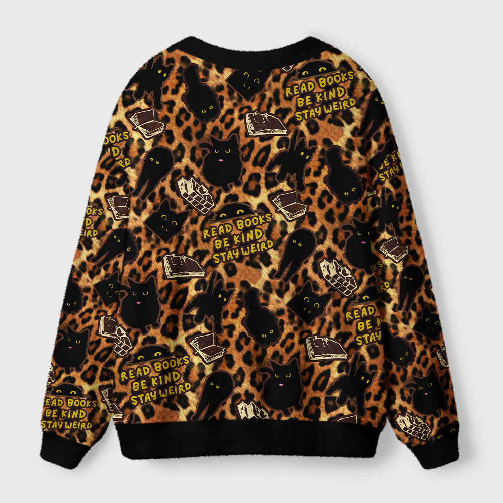 Pagewings Read Books Be Kind Stay Weird Light Knit Unisex Cardigan Sweaters