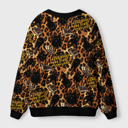 Pagewings Read Books Be Kind Stay Weird Light Knit Unisex Cardigan Sweaters