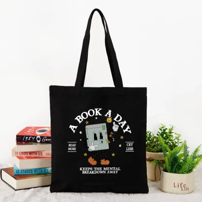 Pagewings A Book A Day Keep The Mental Breakdown Away Tote Bag