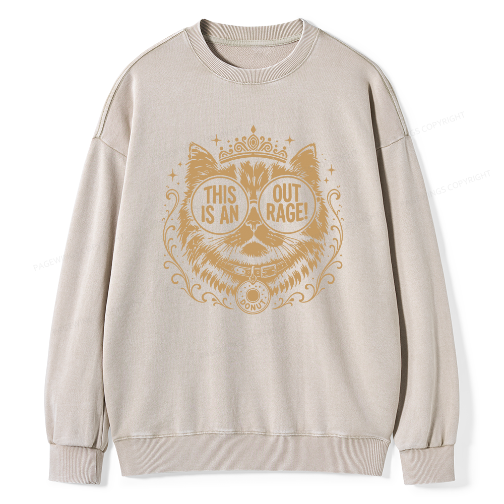 Pagewings Sci-Fi Bookish Unisex Washed Sweatshirt