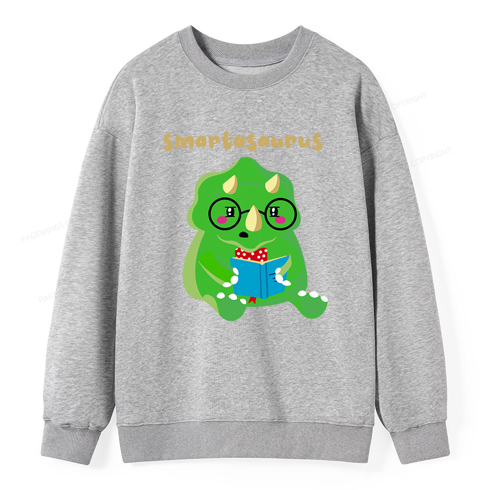 Pagewing Smart Dinosaur Is Reading Seriously Unisex Classic Sweatshirt