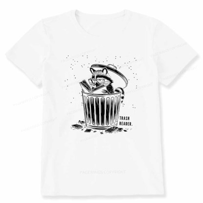 Pagewings Trash Reader Raccoon - Book Quote Unisex Classic T-shirt