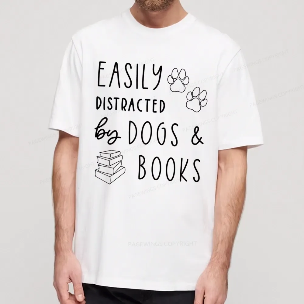 Pagewings Dogs And Books Unisex Classic T-shirt