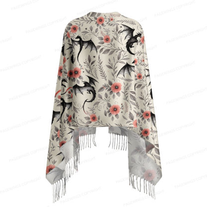 Pagewings Fantasy Bookish Long Fringe Scarf 