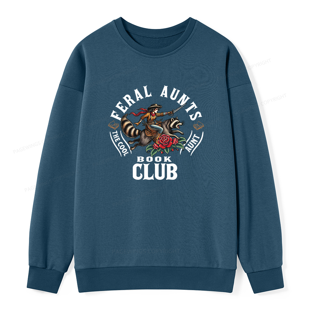Pagewings Feral Aunt Social Book Club Unisex Classic Sweatshirt
