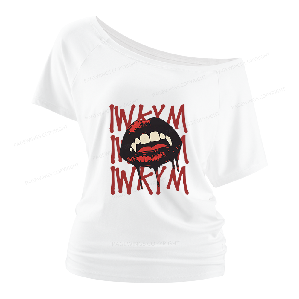 Pagewings Sci Fi Novel Lover Women Off Shoulder T-shirts