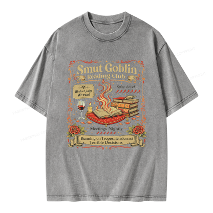 Pagewings Smut Goblin Unisex Washed T-shirt