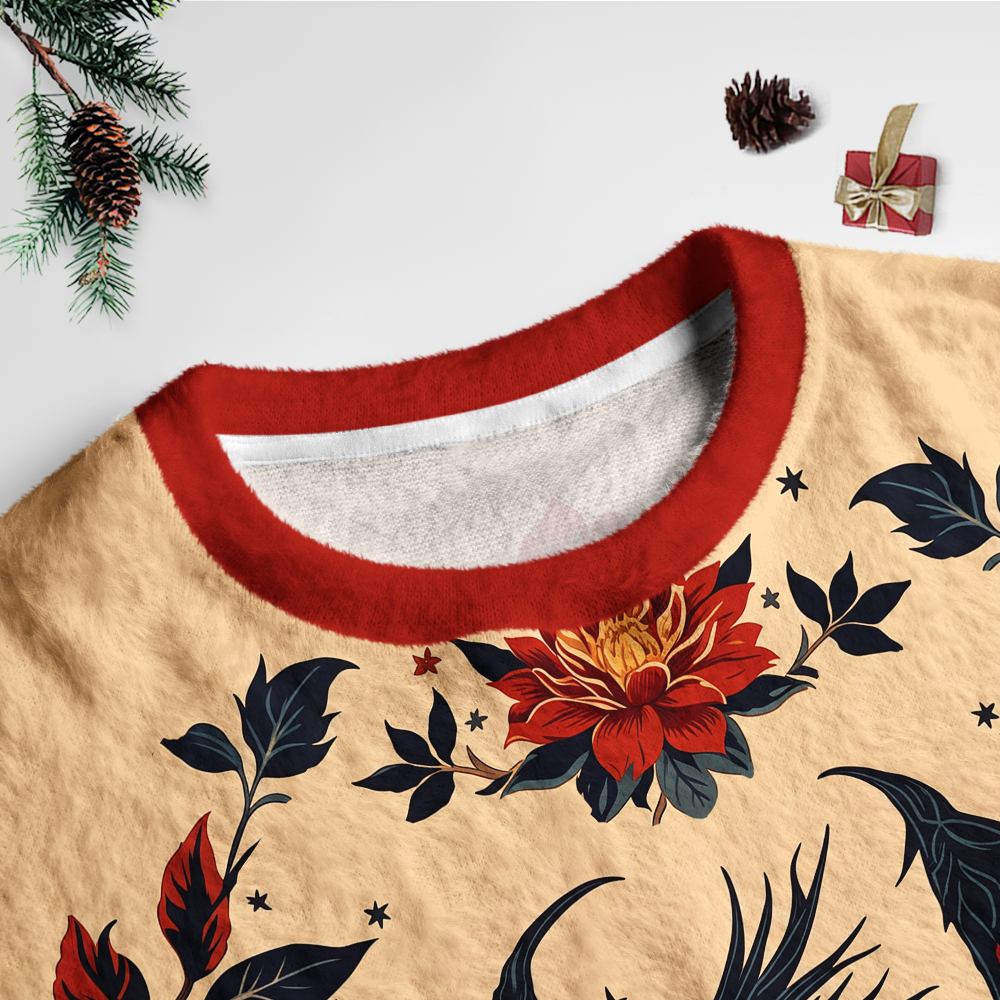 Pagewings Book Dragon Unisex Ugly Light Knit Sweatshirt