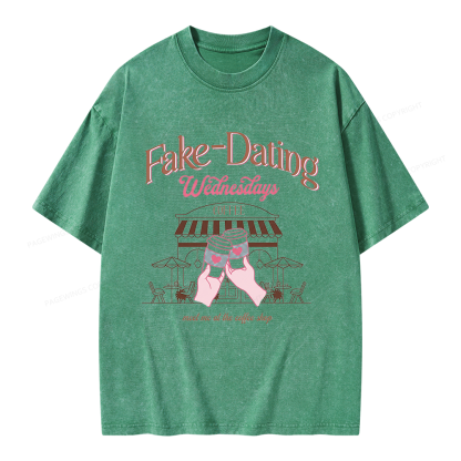 Pagewings Romance Readers Unisex Washed T-shirt