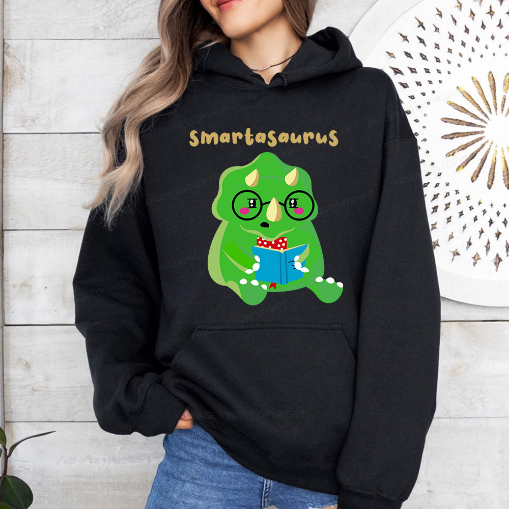 Pagewing Smart Dinosaur Is Reading Seriously Unisex Classic Hoodie