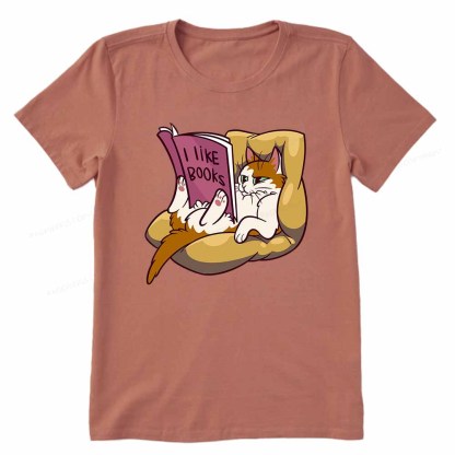 Pagewings A Cat That Likes Reading Books Unisex Classic T-shirt