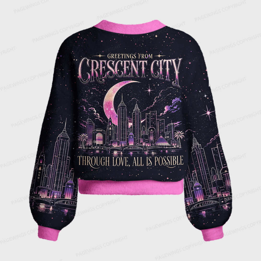 Pagewings Fantasy Bookish Women's Cardigan Sweater