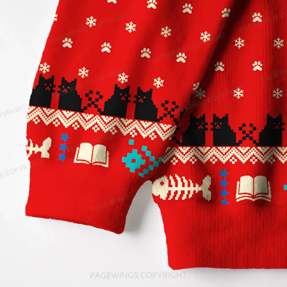 Pagewings National Library Week Unisex Ugly Knit Sweatshirt