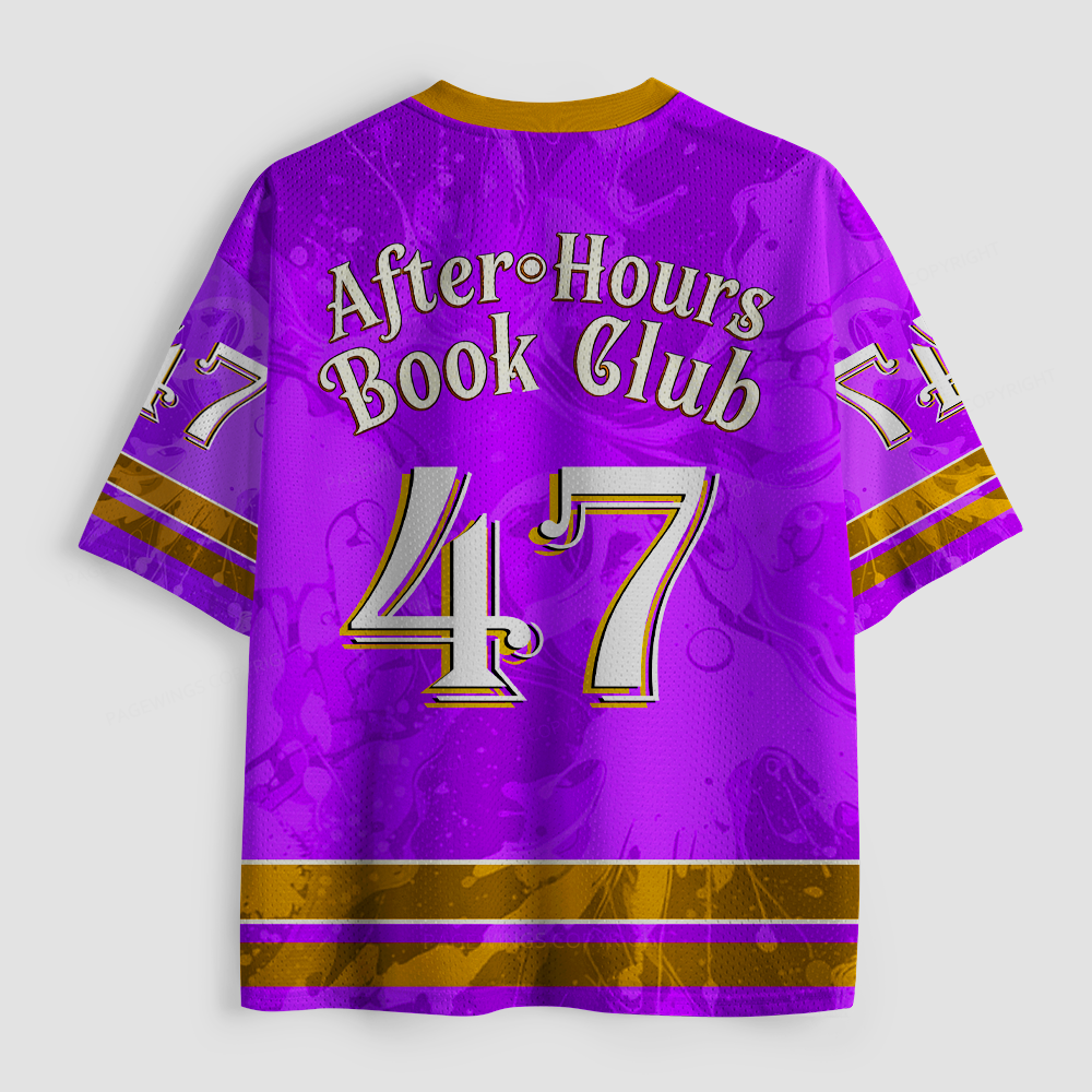 Pagewings After Hours Book Club Unisex Mesh Jersey