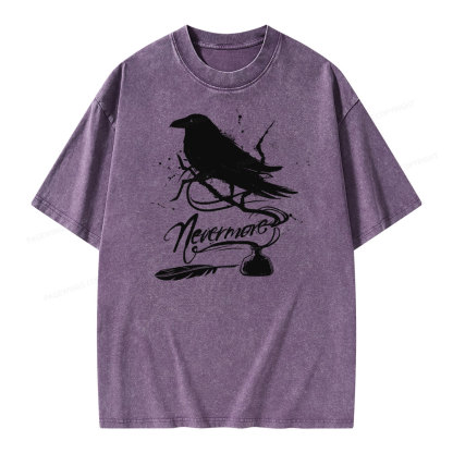Pagewing  Nevermore Unisex Washed T-shirt