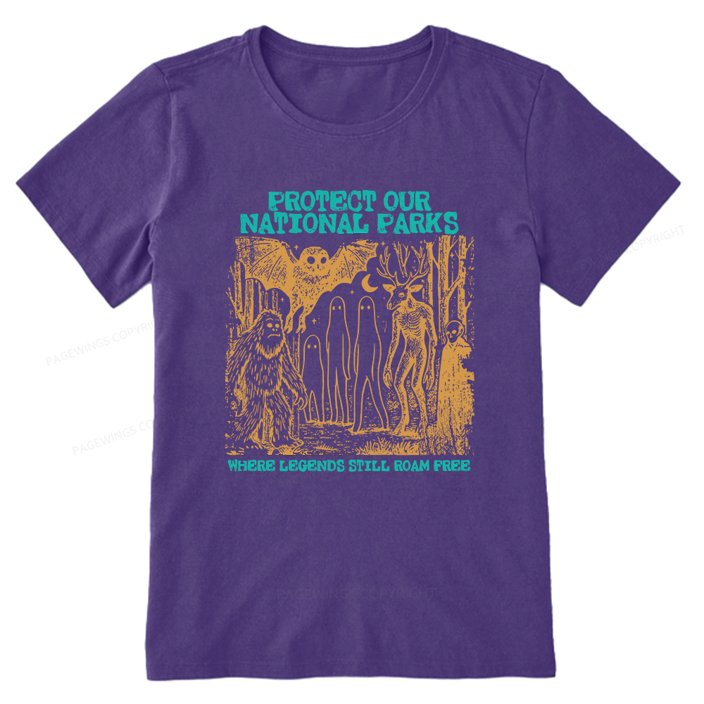 Pagewings Protect Our Parks Vintage Camping Unisex Classic T-shirt