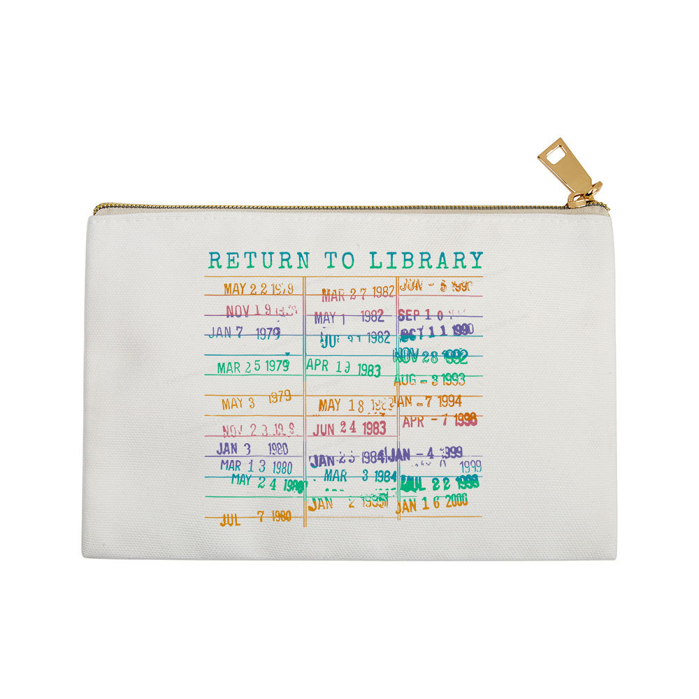 Pagewing Vintage Library Rainbow Pouch