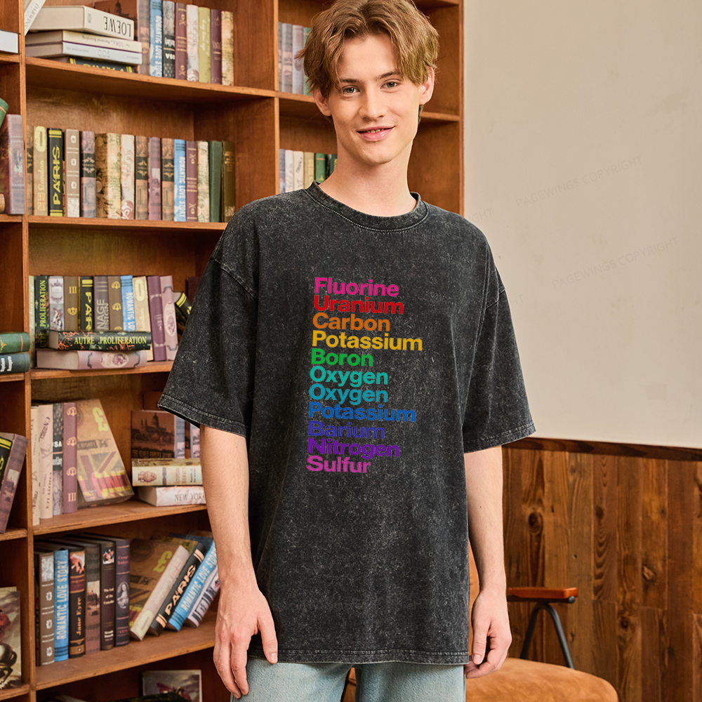 Pagewings Fuck Book Bans Unisex Washed T-shirt