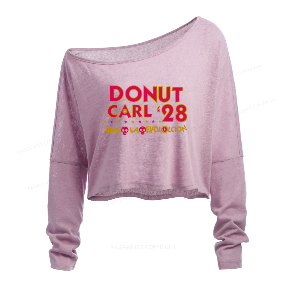Pagewings Sci Fi Book Lover Slouchy Long Sleeve Off Shoulder T-shirt
