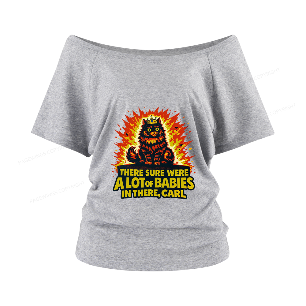 Pagewings A Lot Of Babies In There Women Off Shoulder T-shirts