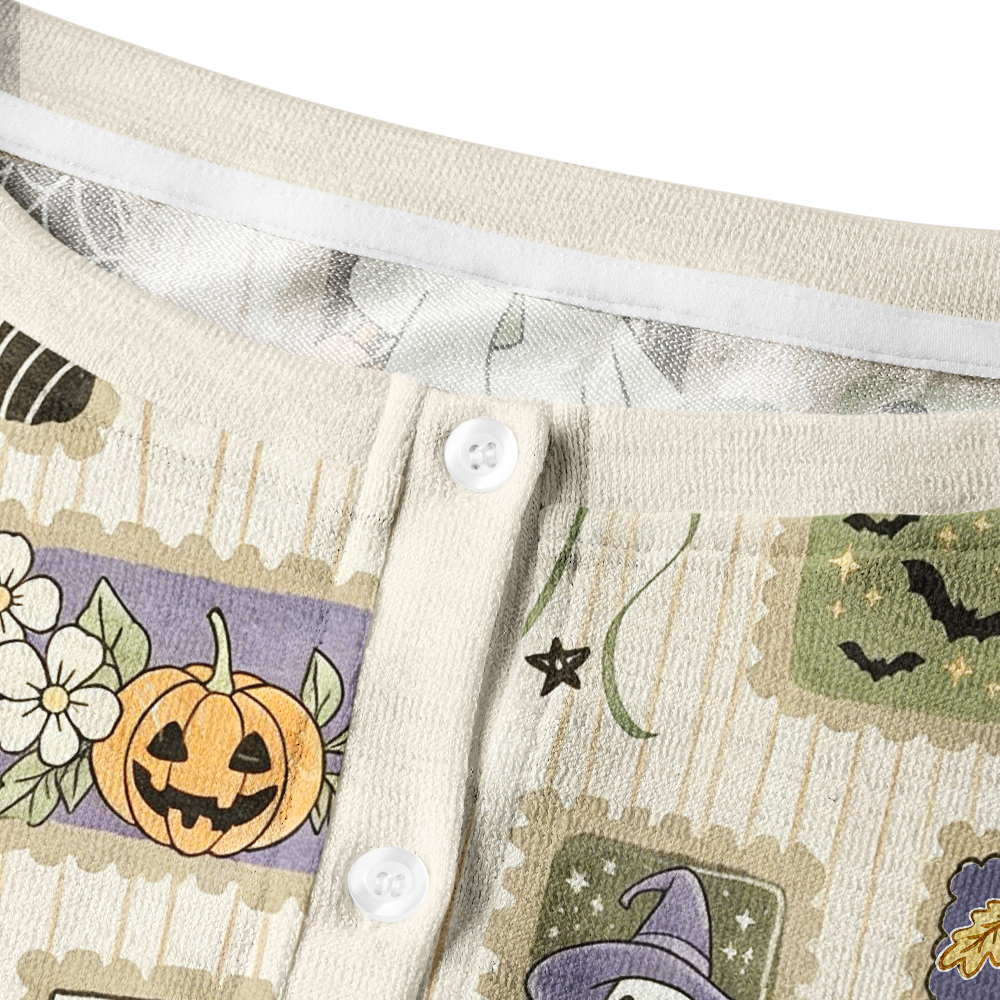 Pagewings Ghosts Love Reading Crew Neck Cardigan Sweaters