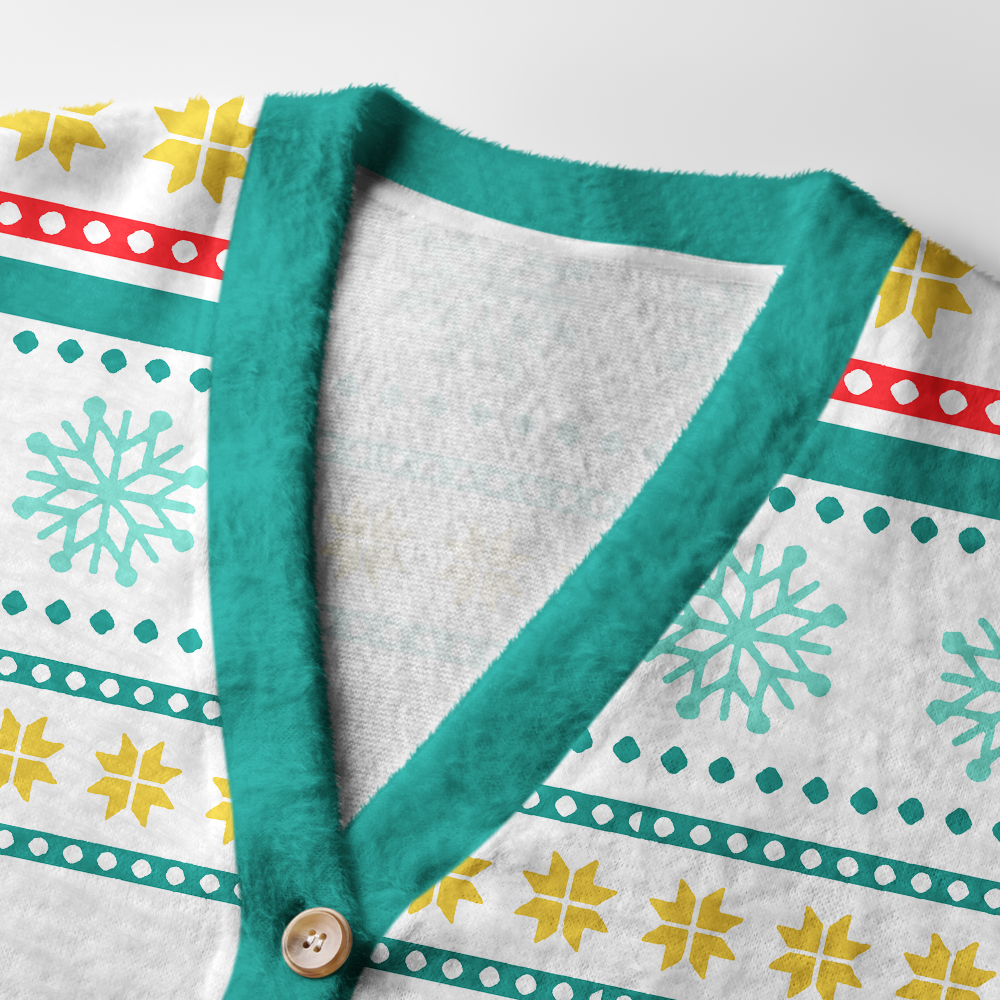 Pagewings Books Of The Christmas Tree Light Knit Unisex Cardigan Sweaters