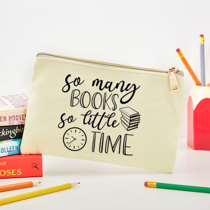 Pagewings So Many Books So Little Time Pouch