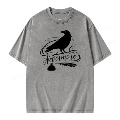 Pagewing  Edgar Allen Poe tee Unisex Washed T-shirt