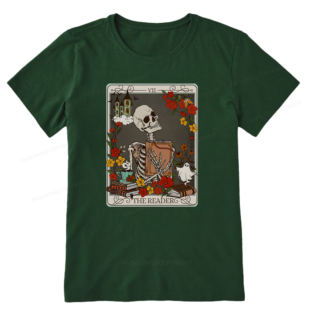 Pagewings The Reader Tarot Card TShirt, Bookish Shirt Unisex Classic T-shirt