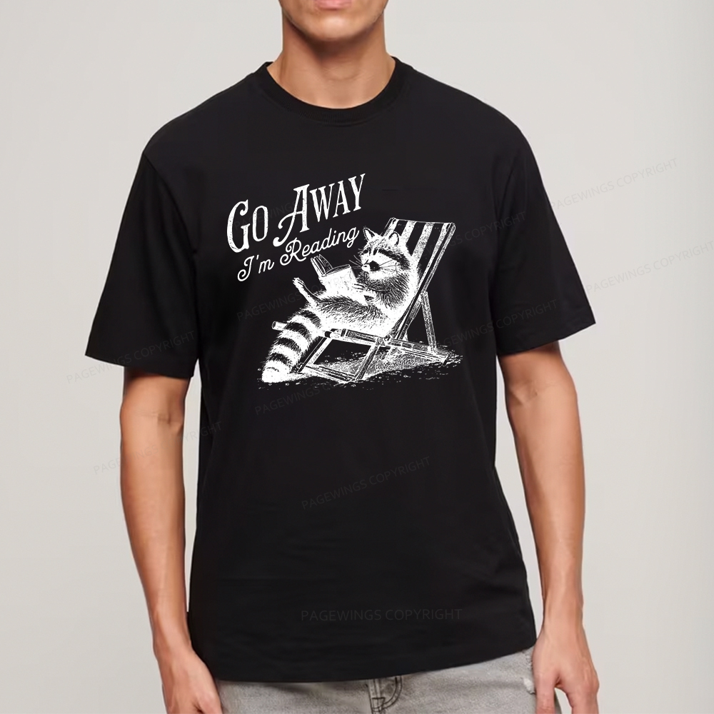 Pagewings Funny Raccoon Book Lover Tshirt Unisex Classic T-shirt