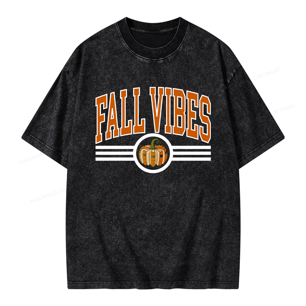 Pagewings Pumpkin Season Unisex Washed T-shirt