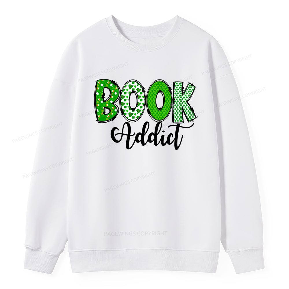 Pagewingsread t Patrick's Day Gift for bookworm,Book Lovers Unisex Classic Sweatshirt