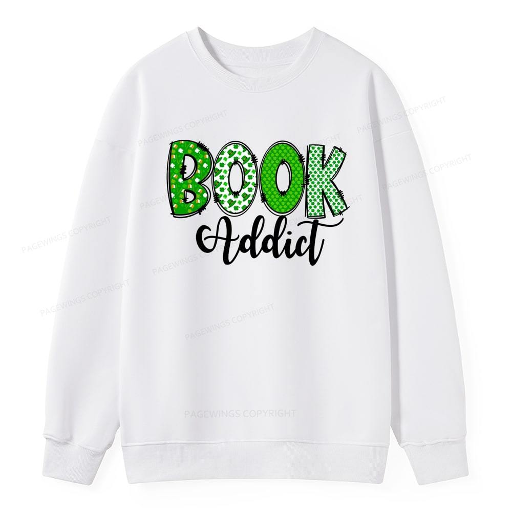 Pagewingsread t Patrick's Day Gift for bookworm,Book Lovers Unisex Classic Sweatshirt