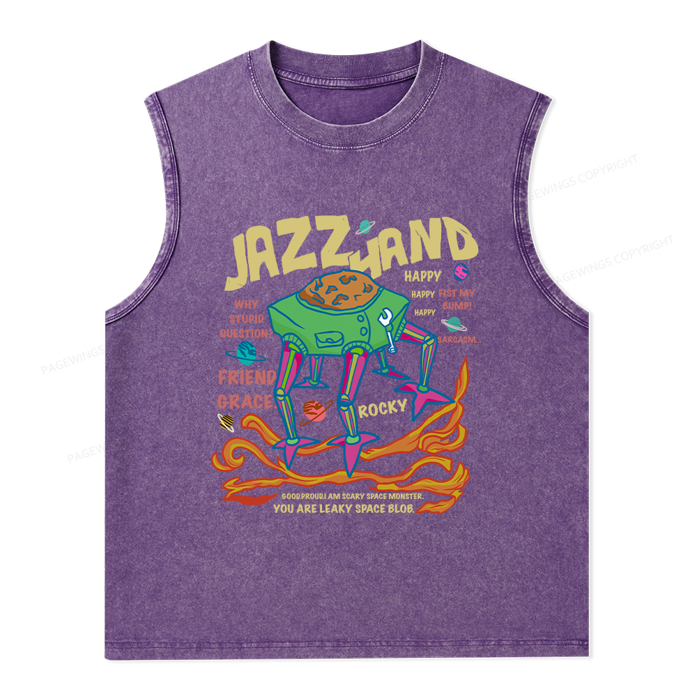 Pagewings Sci-Fi Book Lover Unisex Washed Tank Top