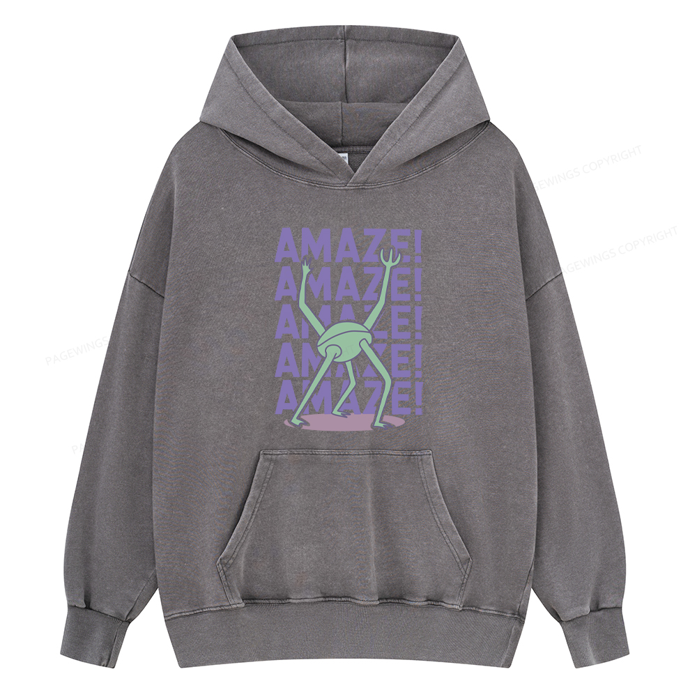 Pagewings Rocky Amaze Unisex Washed Hoodie