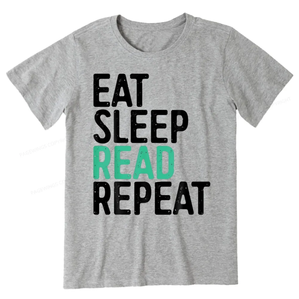 Pagewings Eat Sleep Read Repeat Unisex Classic T-shirt