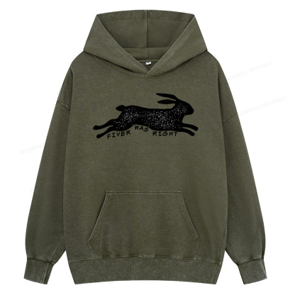 Pagewings Fiver Was Right Unisex Washed Hoodie