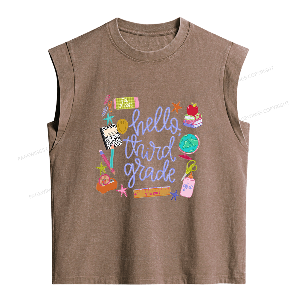 Pagewings Personalized Grade Women's Washed Tank Top