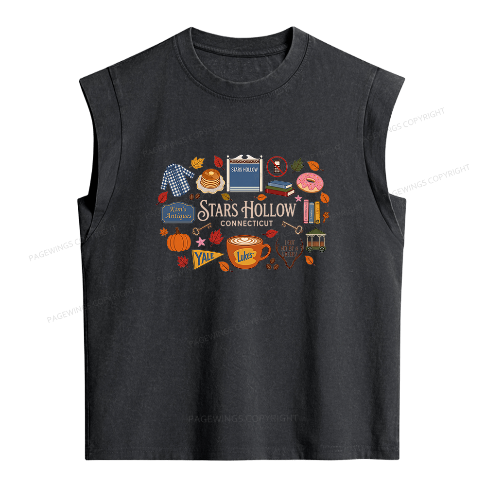Pagewings Bookish Pumpkin Women's Washed Tank Top