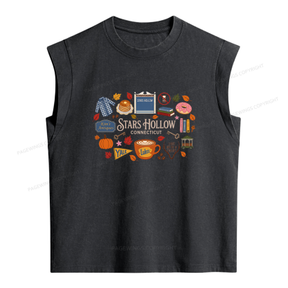 Pagewings Bookish Pumpkin Women's Washed Tank Top