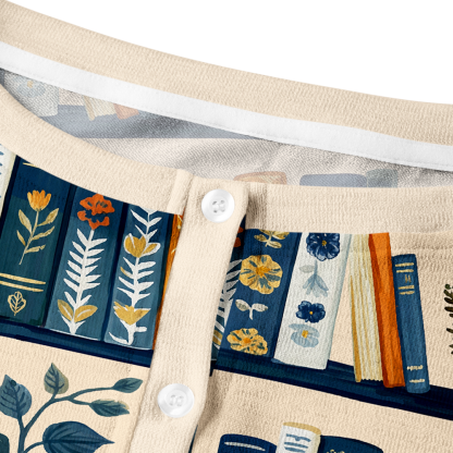 Pagewings Bookish Vibe Crew Neck Cardigan Sweaters