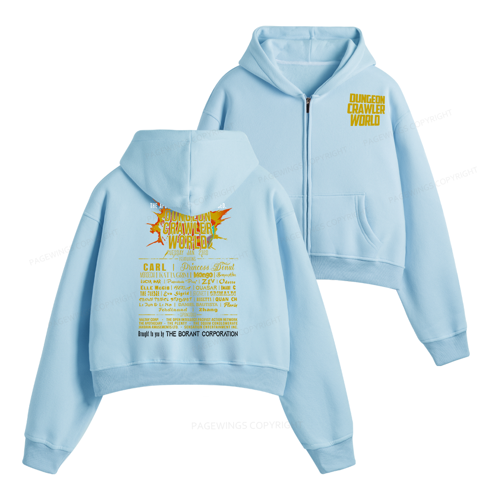 Pagewings Fuel Your Imagination With Sci Fi World Tour Fleece Zip-Up Hoodie